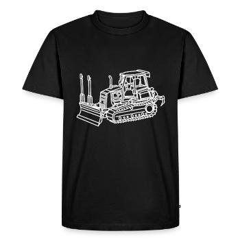 excavator - Men's Premium Organic T-Shirt - black - Front - Nico (187cm)