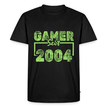 Nerd 2004 - T-shirt Premium bio Homme - noir - Devant - Nico (187cm)