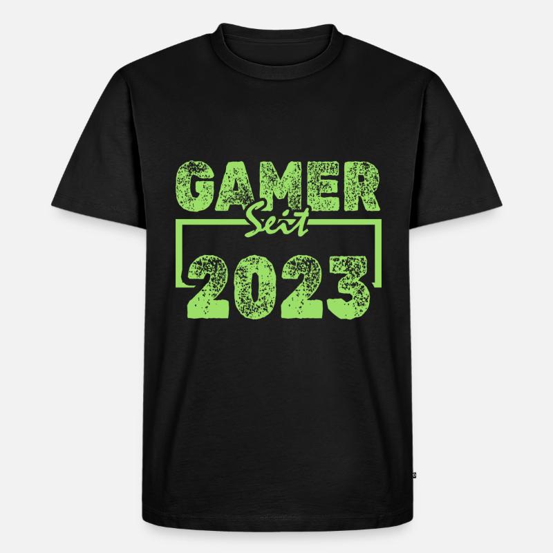 2023 - Männer Premium Bio T-Shirt - Schwarz