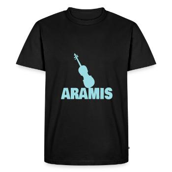Violin Cello Viola Orchestra Aramis - Men's Premium Organic T-Shirt - black - Front - Nico (187cm)