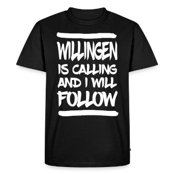 Willingen fête vacances d'hiver - T-shirt Premium bio Homme - noir - Devant - Nico (187cm)
