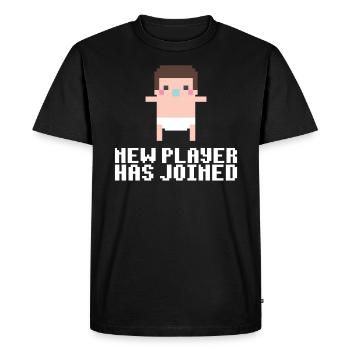 Father Become a New Player Member of the T-Shirt who - Men's Premium Organic T-Shirt - black - Front - Nico (187cm)