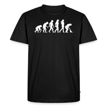 Cats Kittens Evolution TShirt - Men's Premium Organic T-Shirt - black - Front - Nico (187cm)
