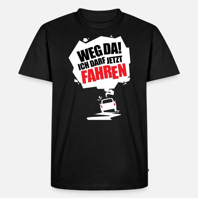 Fahranfänger Geschenk Tshirt - Männer Premium Bio T-Shirt - Schwarz