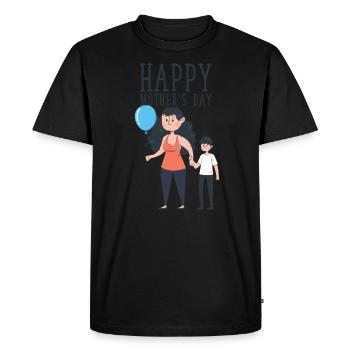 Mother Son Mother's Day Tshirt Gift - Men's Premium Organic T-Shirt - black - Front - Nico (187cm)