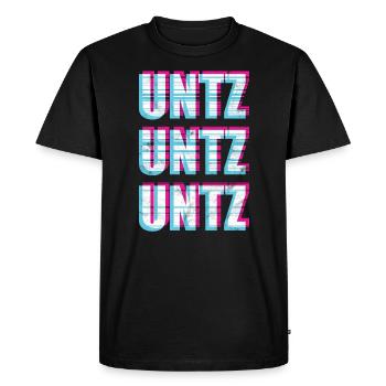 Underground Techno Rave UNTZ UNTZ UNTZ - T-shirt Premium bio Homme - noir - Devant - Nico (187cm)