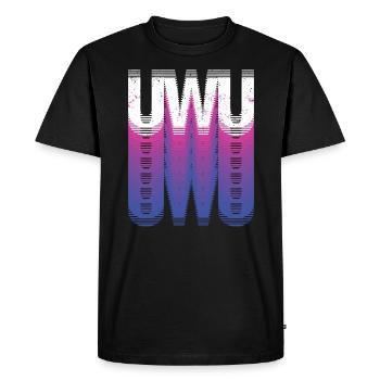 UwU Funny Memes - T-shirt Premium bio Homme - noir - Devant - Nico (187cm)