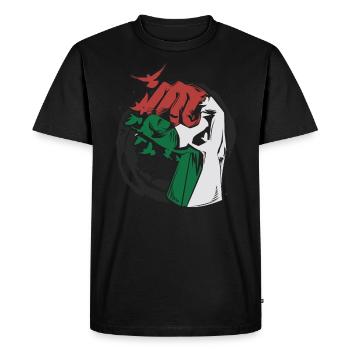 Palestine libre - T-shirt Premium bio Homme - noir - Devant - Nico (187cm)