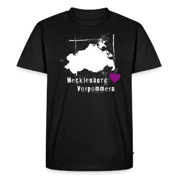 Mecklembourg Poméranie occidentale - T-shirt Premium bio Homme - noir - Devant - Nico (187cm)