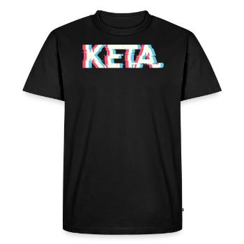Keta Shirt Ketamine - Men's Premium Organic T-Shirt - black - Front - Nico (187cm)