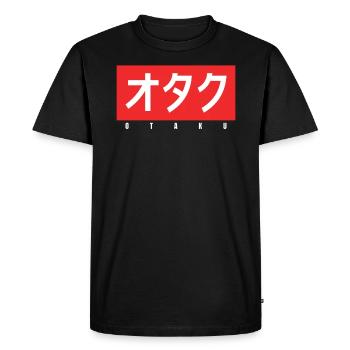 Otaku Anime Memes T-Shirt - Men's Premium Organic T-Shirt - black - Front - Nico (187cm)