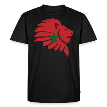 Maroc - T-shirt Premium bio Homme - noir - Devant - Nico (187cm)