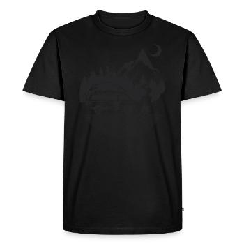 Tshirt Camper Classiv Van Camper Hommes Femmes: Cla - T-shirt Premium bio Homme - noir - Devant - Nico (187cm)