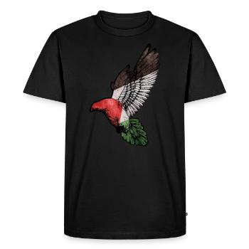Free Palestine Israel spread freedom - Men's Premium Organic T-Shirt - black - Front - Nico (187cm)