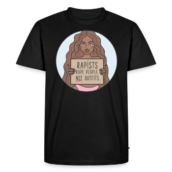 T-shirt Mouvement de féministes féministes - T-shirt Premium bio Homme - noir - Devant - Nico (187cm)