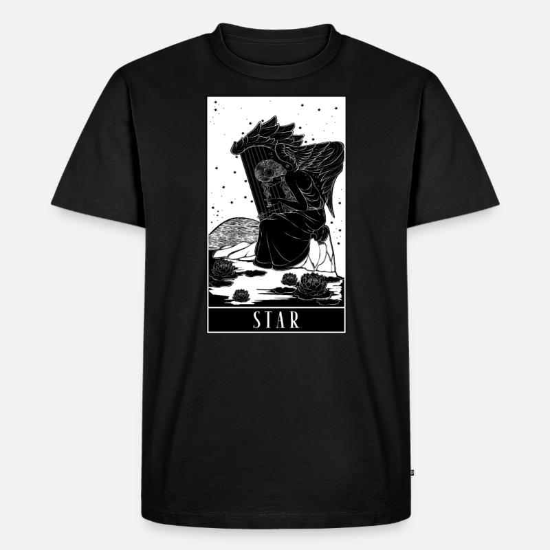 Star - Tarot Karten Lesen - Männer Premium Bio T-Shirt - Schwarz