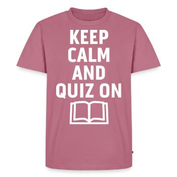 Pub Quiz Quizmaster - Männer Premium Bio T-Shirt - Mauve - Vorne - Nico (187cm)