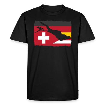 Holiday region Lake Constance Germany Switzerland Austria - Men's Premium Organic T-Shirt - black - Front - Nico (187cm)