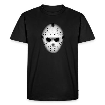 Horreur de masque de hockey Halloween - T-shirt Premium bio Homme - noir - Devant - Nico (187cm)