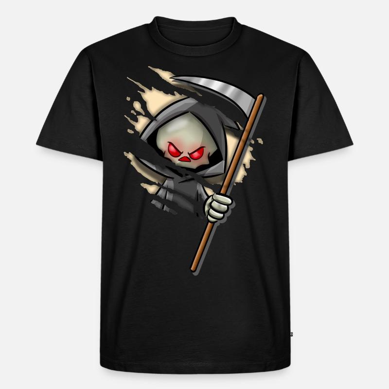 Sensenmann Inside - Männer Premium Bio T-Shirt - Schwarz