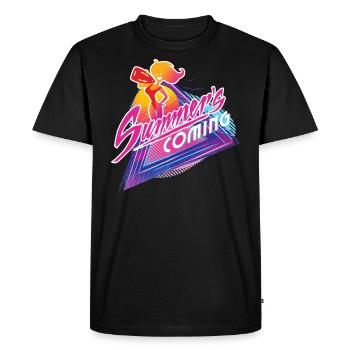 Baywatch Summer´s Coming - T-shirt Premium bio Homme - noir - Devant - Nico (187cm)