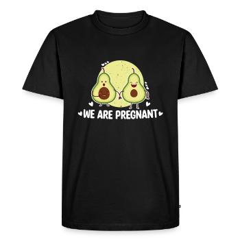 Nous sommes enceintes Avocat Mamacado Papacado Enfants - T-shirt Premium bio Homme - noir - Devant - Nico (187cm)