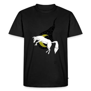 Night fox - T-shirt Premium bio Homme - noir - Devant - Nico (187cm)