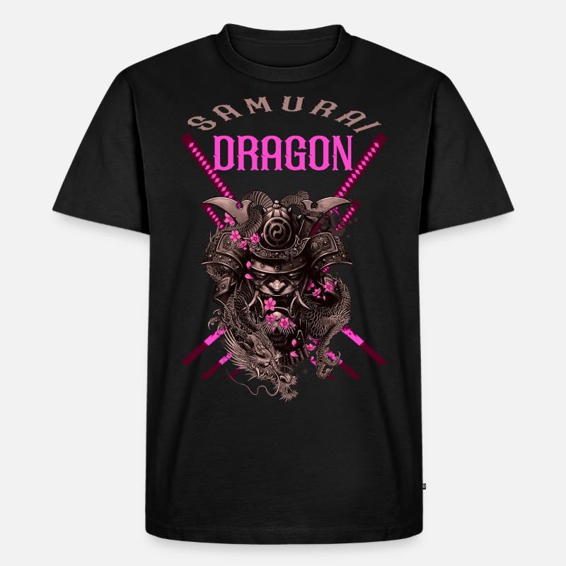 Samurai-Drache - Männer Premium Bio T-Shirt - undefined
