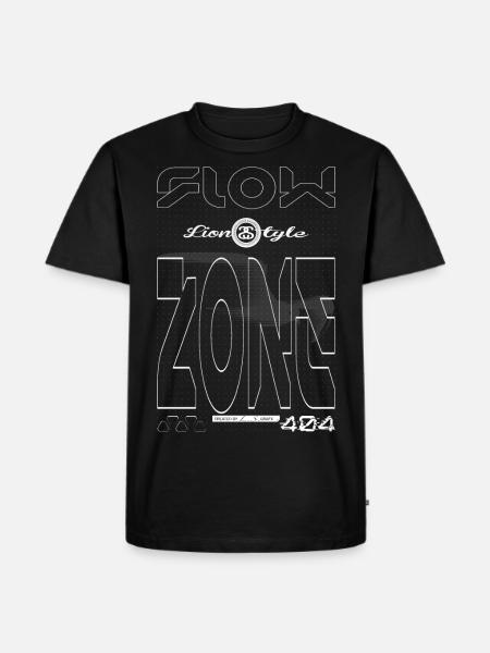 flow - Männer Premium Bio T-Shirt - Schwarz