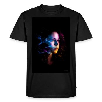 Sensuelle 5 - T-shirt Premium bio Homme - noir - Devant - Nico (187cm)
