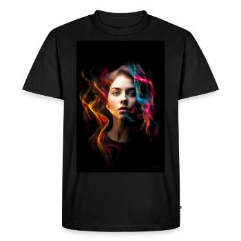 Sensuelle 4 - T-shirt Premium bio Homme - noir - Devant - Nico (187cm)
