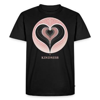 Spirale de gentillesse - T-shirt Premium bio Homme - noir - Devant - Nico (187cm)