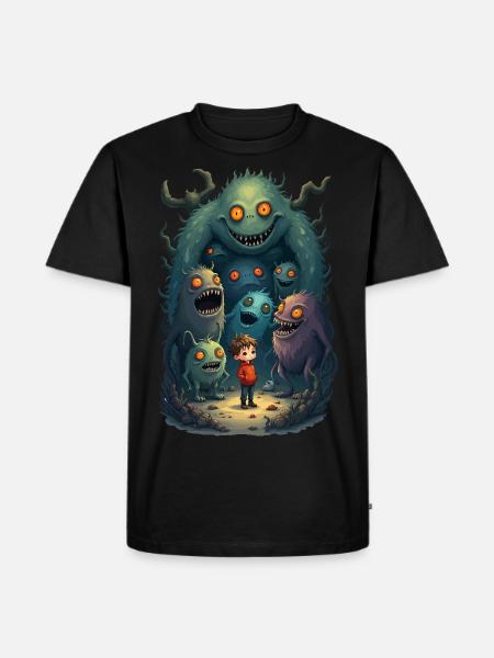 My Monster Friends - Men's Premium Organic T-Shirt - black