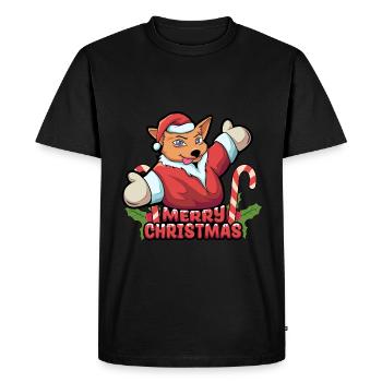 Cadeaux de Noël Noël - T-shirt Premium bio Homme - noir - Devant - Nico (187cm)