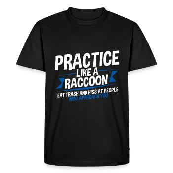 Prenez soin de vous comme un raton laveur 4 - T-shirt Premium bio Homme - noir - Devant - Nico (187cm)