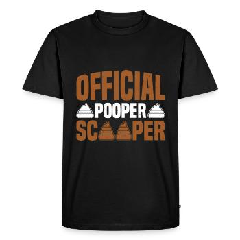 Scooper officielle Pooper 60 - T-shirt Premium bio Homme - noir - Devant - Nico (187cm)