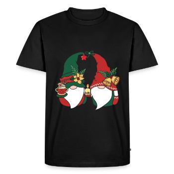 Noël Noël Gnomies - T-shirt Premium bio Homme - noir - Devant - Nico (187cm)