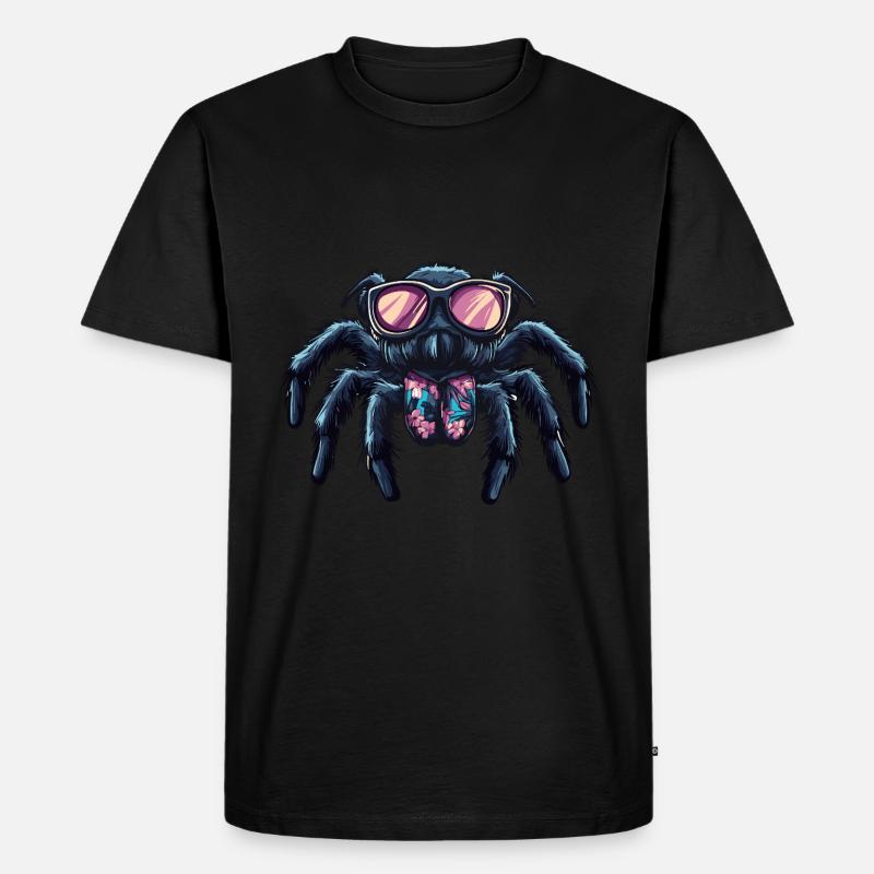 Tarantula Comic Funny Summer - Men's Premium Organic T-Shirt - black