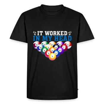 Cela a fonctionné dans ma tête 3 - T-shirt Premium bio Homme - noir - Devant - Nico (187cm)
