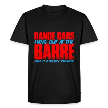 Danse Papas TraîneNt à La Barre 3 - T-shirt Premium bio Homme - noir - Devant - Nico (187cm)