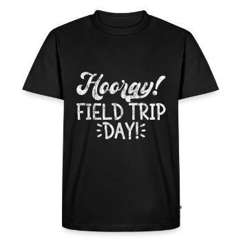 Hourra, journée d’excursion sur le terrain! 4 - T-shirt Premium bio Homme - noir - Devant - Nico (187cm)