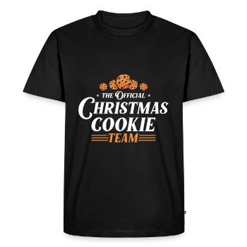 Christmas Cookies Baking Team X-Mas - Men's Premium Organic T-Shirt - black - Front - Nico (187cm)
