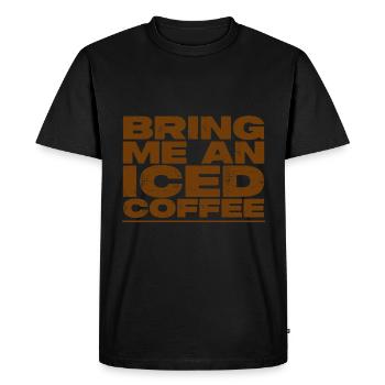 Apportez-moi un café glacé 2 - T-shirt Premium bio Homme - noir - Devant - Nico (187cm)