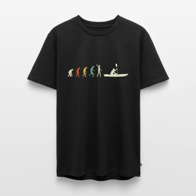 Kayak canoë Conception Evolution eau Paddle rivière T-shirt Premium bio Homme