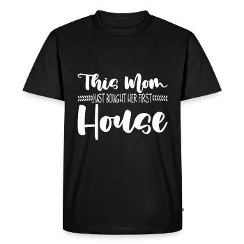 Cette maman vient d’acheter sa première maison 3 - T-shirt Premium bio Homme - noir - Devant - Nico (187cm)