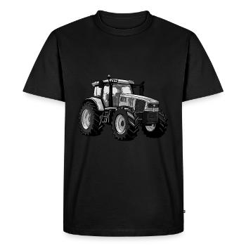 Tractor - Men's Premium Organic T-Shirt - black - Front - Nico (187cm)