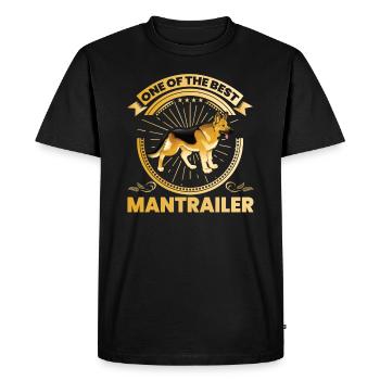 Shepherd Dog One Of The Best Mantrailer Mantrailing - Men's Premium Organic T-Shirt - black - Front - Nico (187cm)