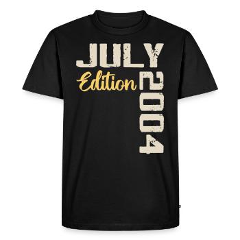 Juillet 2004 Chemise D’anniversaire Juillet 2004 - T-shirt Premium bio Homme - noir - Devant - Nico (187cm)