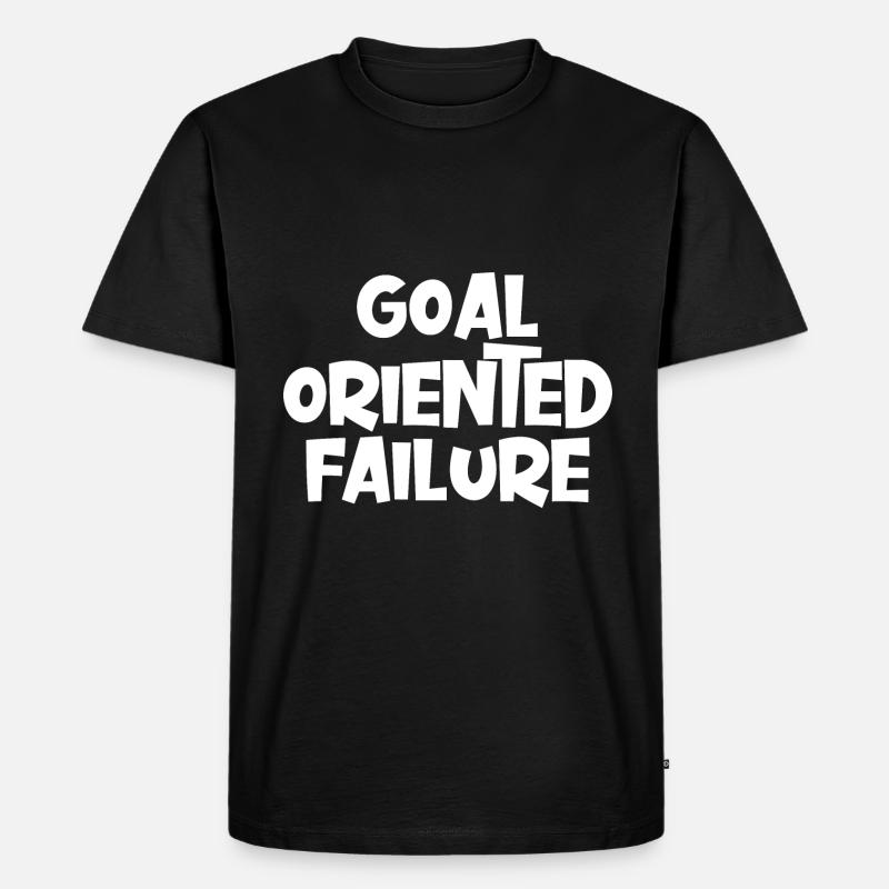 Goal Oriented Failure - Männer Premium Bio T-Shirt - Schwarz