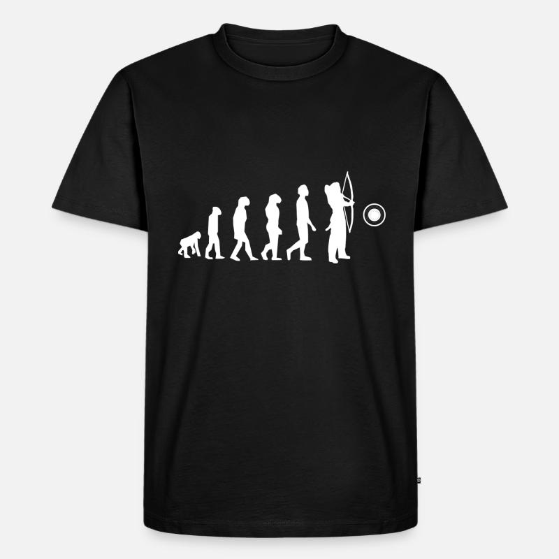 Archery evolution - Men's Premium Organic T-Shirt - black